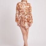 Μπλούζα με φλοράλ τύπωμα