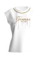 T-shirt με λογότυπο με στρας μπροστά - Image 7