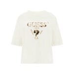 T-shirt με λογότυπο με παγιέτες μπροστά