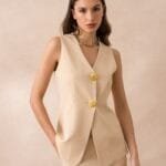 Γιλέκο αμάνικο με κουμπιά