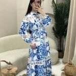 Aqua pattern φόρεμα