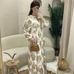 Flower boho φόρεμα maxi