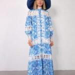 Aqua pattern φόρεμα