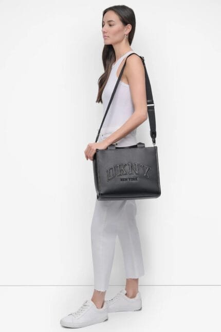 HADLEE EMBELLISHED MEDIUM LOGO TOTE