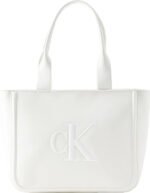 Τσάντα Tote Με Ανάγλυφο Μονόγραμμα