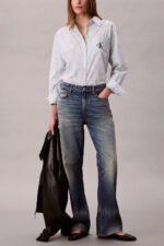 Ριγέ Πουκάμισο Από Βαμβακερή Ποπλίνα - Image 12