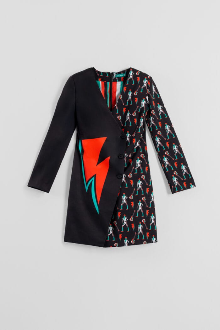 Φόρεμα με Στάμπα Bowie και Lightning Bolt - Let's Dance - Image 6