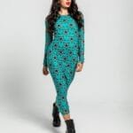 Φόρεμα με στρογγυλή λαιμόκοψη και στάμπα Bowie Star - Starwoman