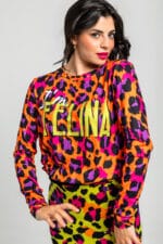 ΜΠΛΟΥΖΑ LOLINA ΜΕ ΠΟΛΥΧΡΩΜΟ ΣΧΕΔΙΟ ANIMAL-I'M FELINA