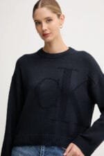 Βαμβακερό πουλόβερ με λογότυπο - Image 2