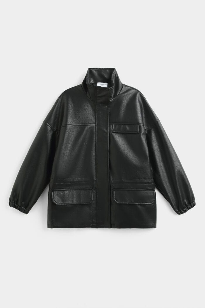 Eco leather jacket με κορδόνι - Image 9