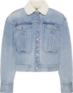 Denim Τζάκετ με γούνα