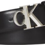 Δερμάτινη Ζώνη Με Λογότυπο Και Ανάγλυφο Φινίρισμα