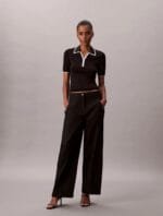 Παντελόνι Με Ρίγα Λογότυπο Από Βαμβακερό Twill