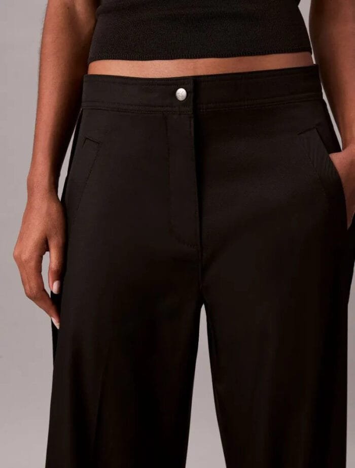 Παντελόνι Με Ρίγα Λογότυπο Από Βαμβακερό Twill - Image 2