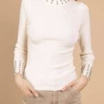 Μπλούζα ζιβάγκο με στρας