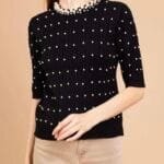 Μπλούζα με πέρλες