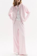 Φούτερ με κουκούλα και φερμουάρ μπροστά με πούλιες - Image 5