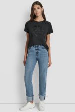 DKNY ΜΠΛΟΥΖΑ ΜΕ ΠΑΓΙΕΤΕΣ ΛΟΓΟΤΥΠΟ - Image 8