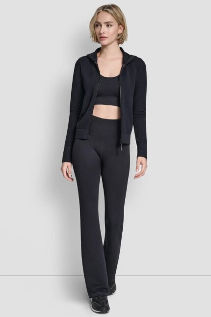 Φούτερ με κουκούλα και φερμουάρ χωρίς ραφές