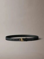 Ζώνη Από Δέρμα Micropebble Και Μονόγραμμα Αγκράφα - Image 4