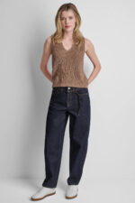 MID-RISE BARREL JEANS