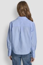 POPLIN BUTTON FRONT SHIRT WITH SEQUINS - Image 5