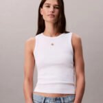 Βαμβακερό Ριμπ Αμάνικο Τοπ