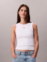 Βαμβακερό Ριμπ Αμάνικο Τοπ