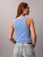 Βαμβακερό Ριμπ Αμάνικο Τοπ - Image 5