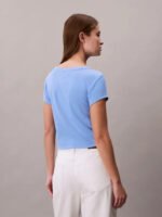 T-Shirt Σε Slim Γραμμή Και Βαμβακερό Ριμπ - Image 19