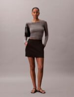 Μίνι φούστα από ελαστικό ζέρσεϊ