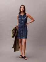 Αμάνικο Denim Trucker Φόρεμα