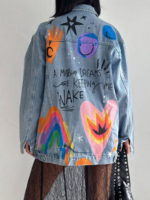 Rainbow jeans jacket - Image 6