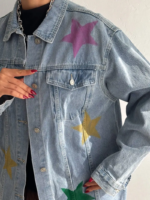 Rainbow jeans jacket - Image 7