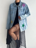 Rainbow jeans jacket - Image 10
