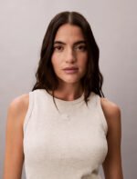 Λεπτή μπλούζα με ρίγες και πλάτη Waffle - Image 7