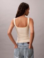 Μπλούζα με ριμπ λαιμόκοψη - Image 4