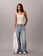 Μπλούζα με ριμπ λαιμόκοψη - Image 2