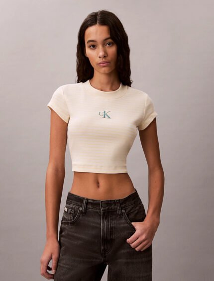 Λεπτό μπλουζάκι με ριγέ