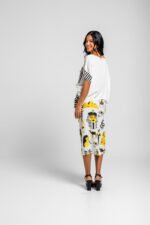 Λευκή μπλούζα με τετράγωνο κόψιμο- La Faraona - Image 4