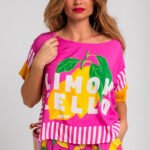 Μπλούζα με τετράγωνο κόψιμο- Limoncello