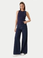 Λεπτή μπλούζα με ρίγες και πλάτη Waffle - Image 6