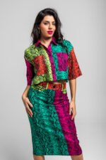 Κοντό πουκάμισο cargo - Snake