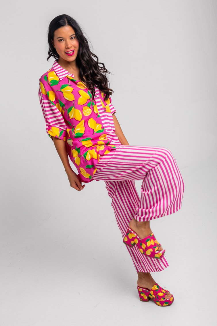 camisa-safari-rosa-de-limones-limoncello (1) Πουκάμισο σαφάρι- Limoncello - Image 1