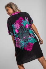 Κοντό oversized πουκάμισο- Nocturna - Image 3