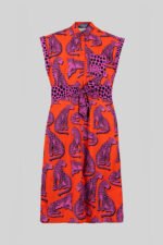 Aμάνικο μίντι πουκάμισο με πάνθηρες- Pink Panther - Image 2