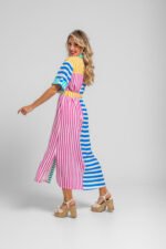 Ριγέ μίντι πουκάμισο σαφάρι- Dolce vita - Image 8