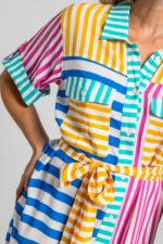 Ριγέ μίντι πουκάμισο σαφάρι- Dolce vita - Image 6