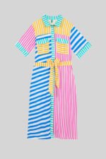 Ριγέ μίντι πουκάμισο σαφάρι- Dolce vita - Image 2